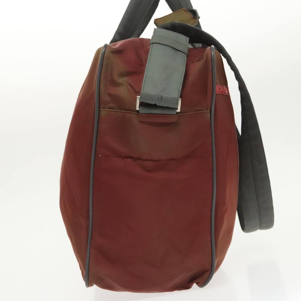 PRADA Sports Boston Bag Nylon Red - Picture 4 of 16